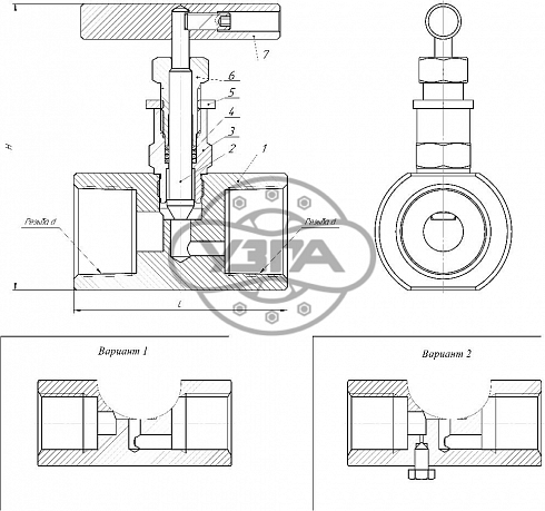 Клапан запорный Dn15 Pn160 муфтовый 10Х17Н13М2Т 15нж67бк